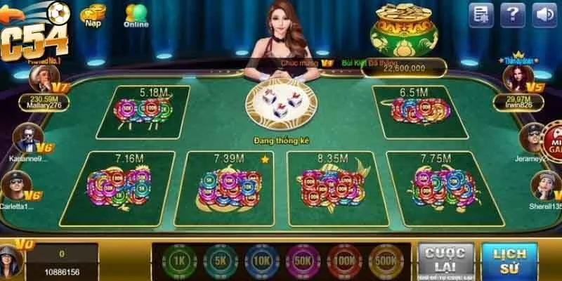 Các tính năng chính tại bầu cua C54